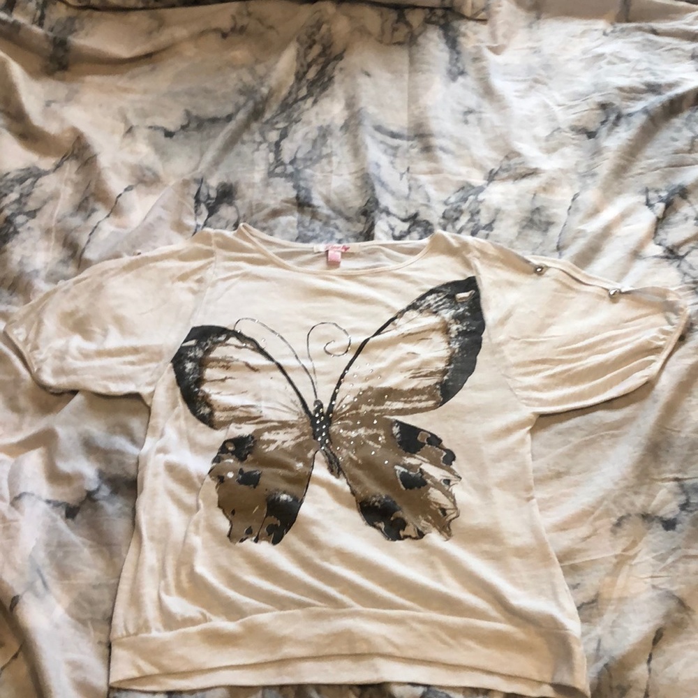 Shirt sleeve blouse